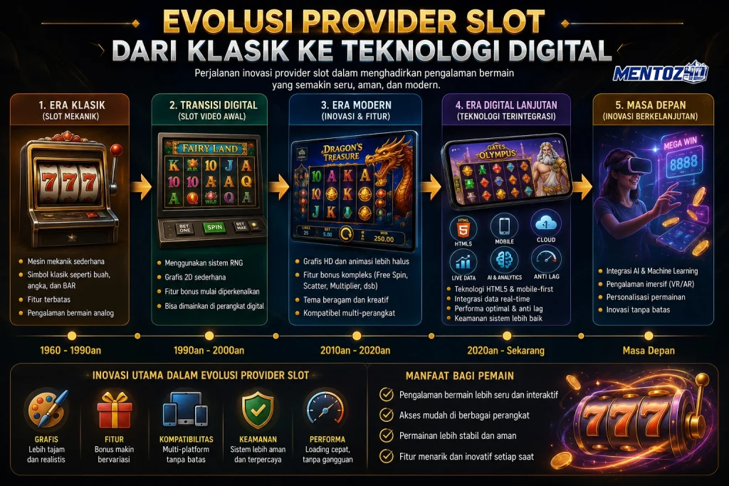 Evolusi Provider Slot dari Klasik ke Teknologi Digital