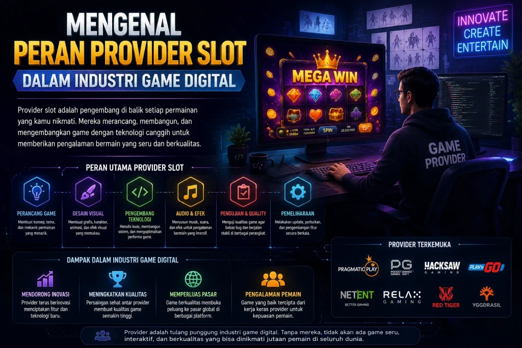 Mengenal Peran Provider Slot dalam Industri Game Digital 