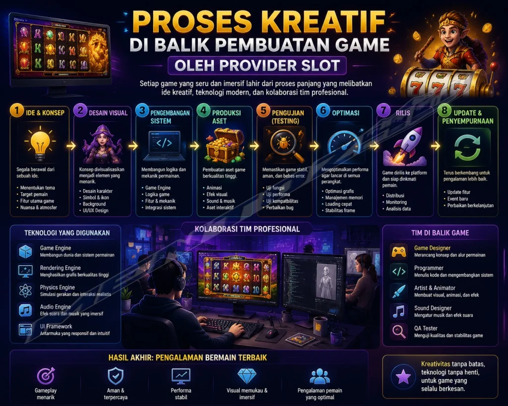 Proses Kreatif di Balik Pembuatan Game oleh Provider Slot