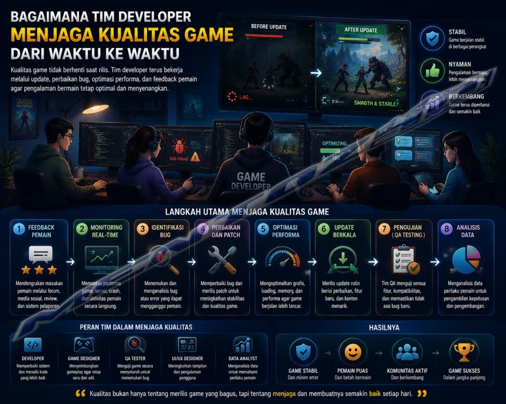 Bagaimana Tim Developer Menjaga Kualitas Game dari Waktu ke Waktu