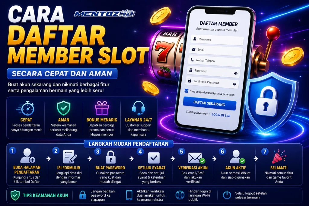Cara Daftar Member Slot Secara Cepat dan Aman