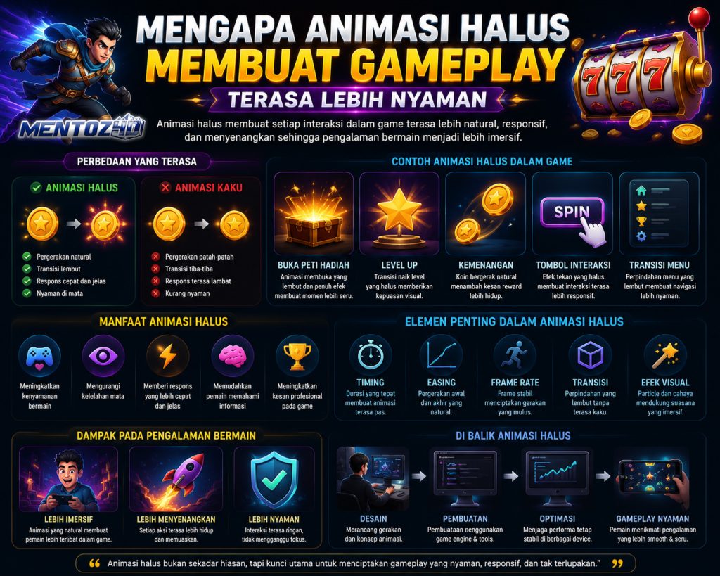 Mengapa Animasi Halus Membuat Gameplay Terasa Lebih Nyaman