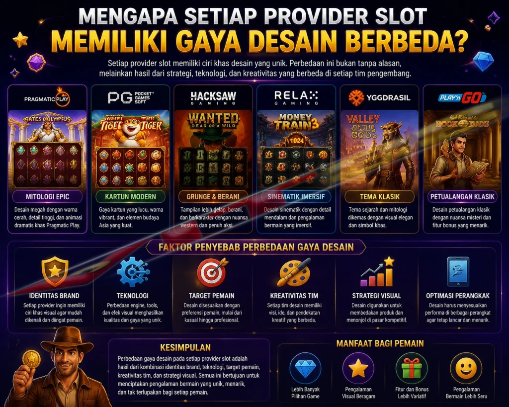 Mengapa Setiap Provider Slot Memiliki Gaya Desain Berbeda