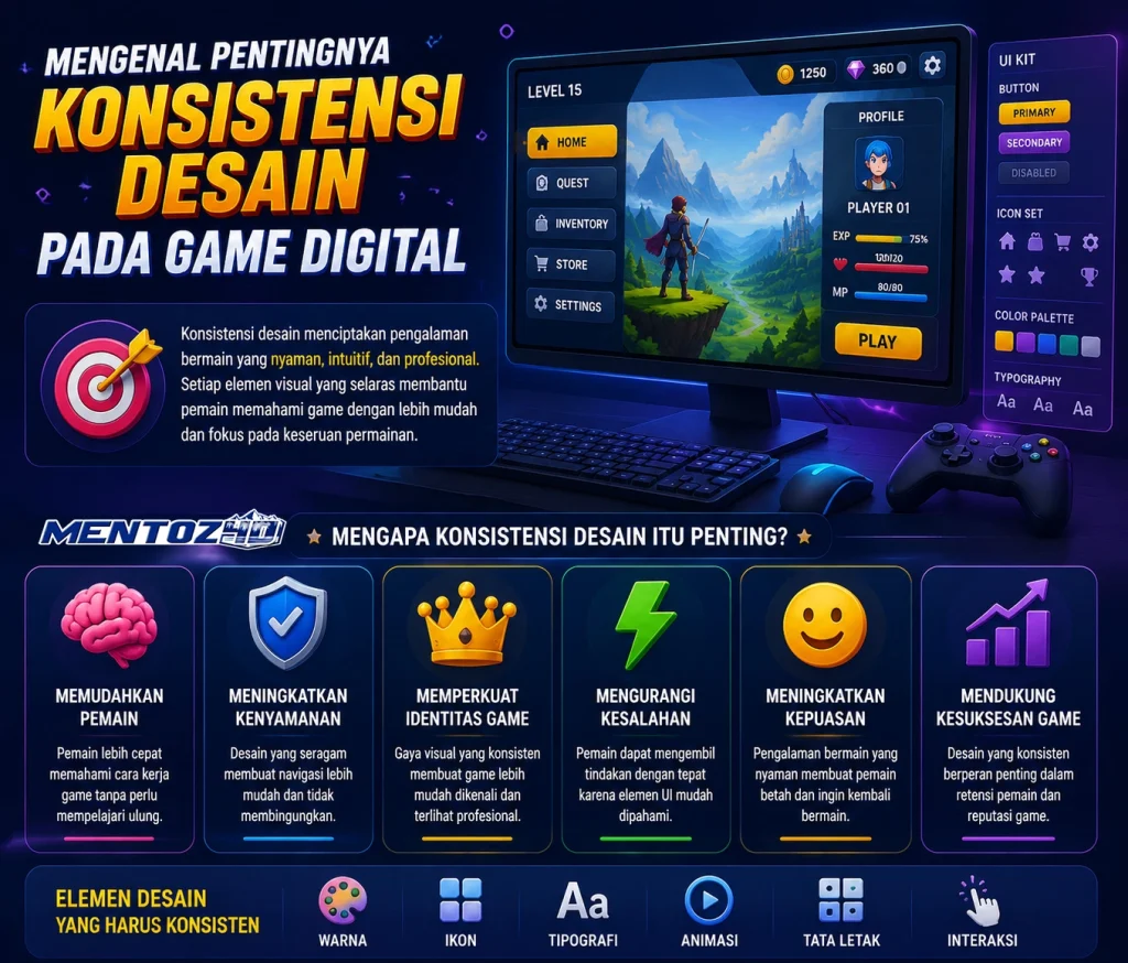 Mengenal Pentingnya Konsistensi Desain pada Game Digital