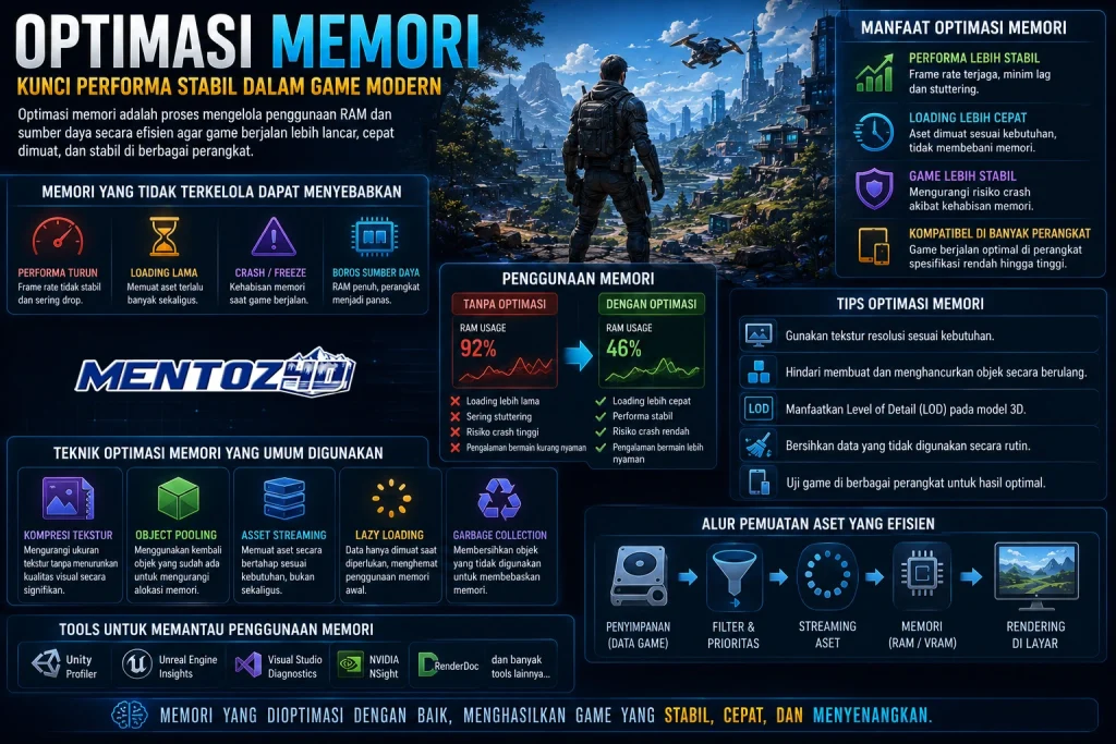 Pentingnya Optimasi Memori dalam Pengembangan Game Modern