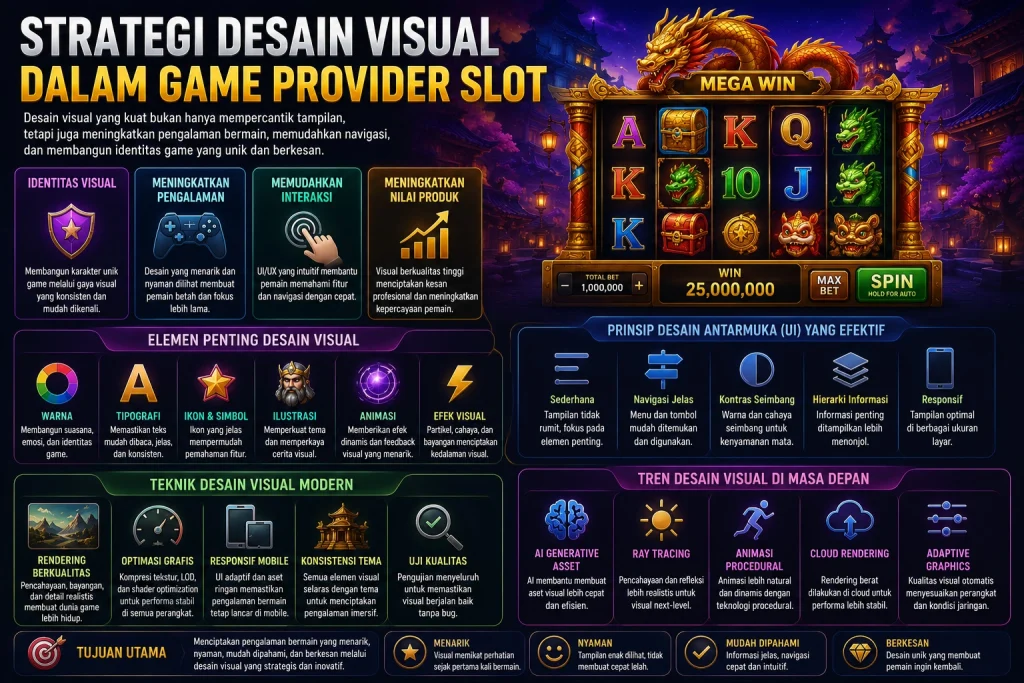 Strategi Desain Visual dalam Game Provider Slot