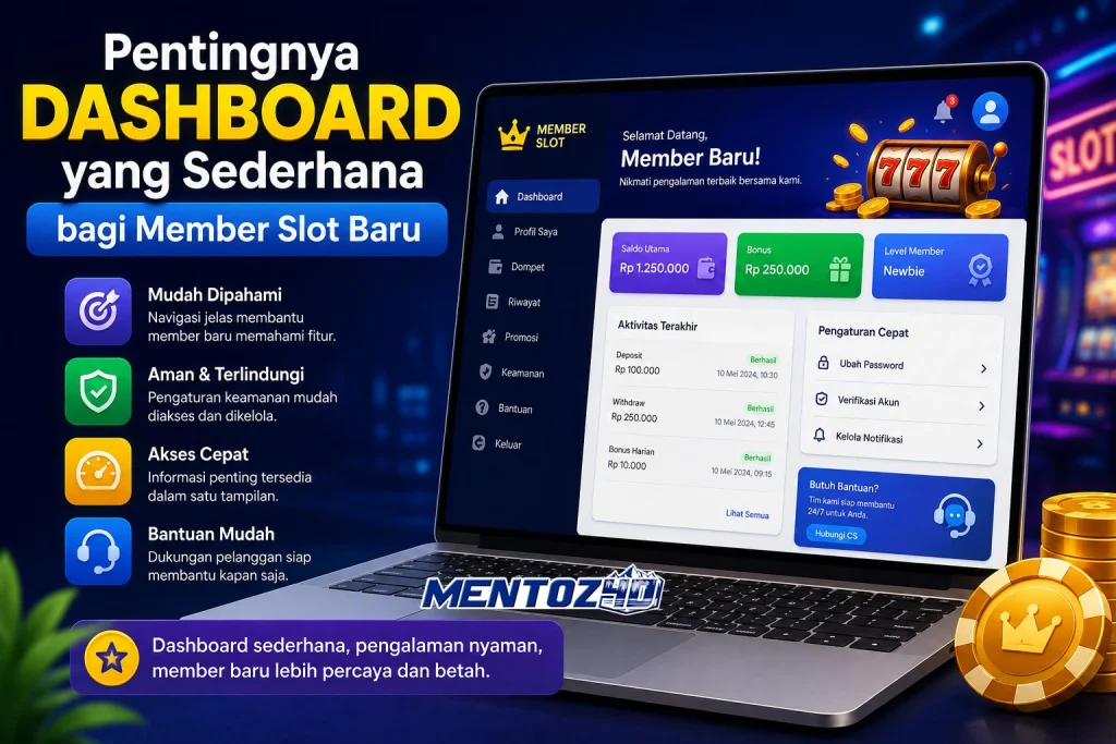 Pentingnya Dashboard yang Sederhana bagi Member Slot Baru