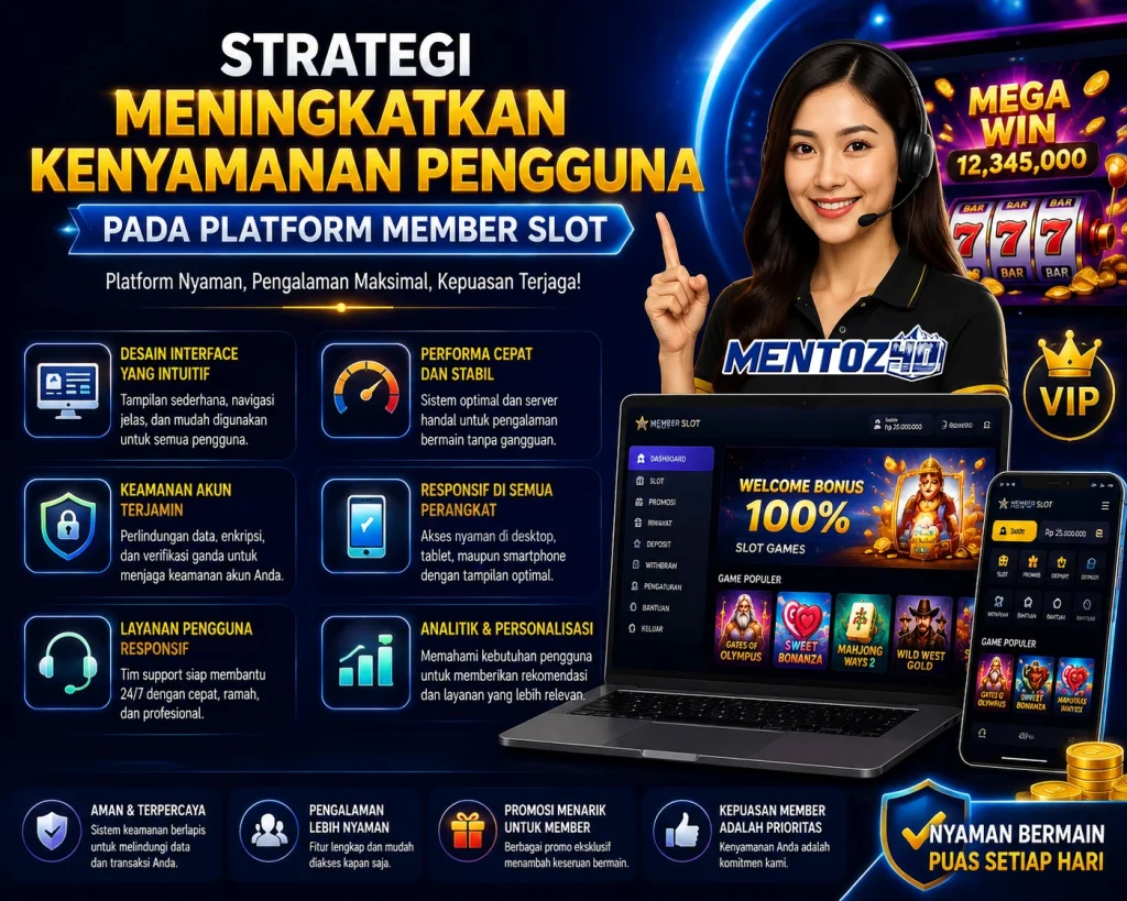 Strategi Meningkatkan Kenyamanan Pengguna pada Platform Member Slot